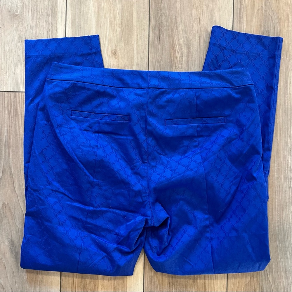 Lilly Pulitzer Royal Blue Pants Women’s Size 12 Stretch Cotton Casual Preppy - Picture 3 of 5
